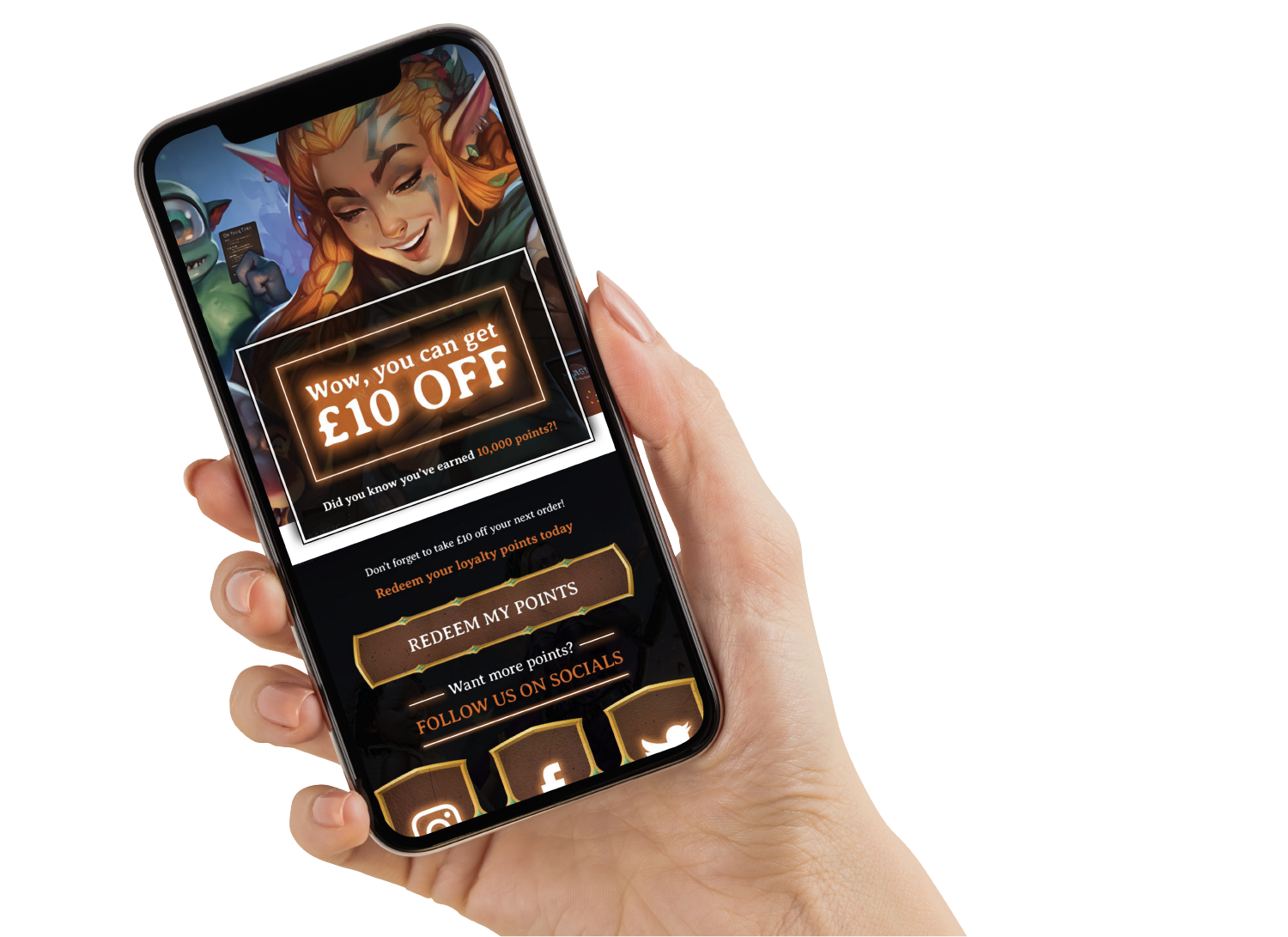 Magic Madhouse website on a phone screen