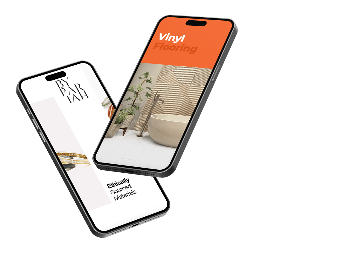 Phone screens with an Instagram reel
