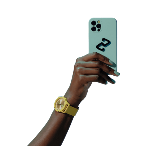 Phone with a Clearpay logo