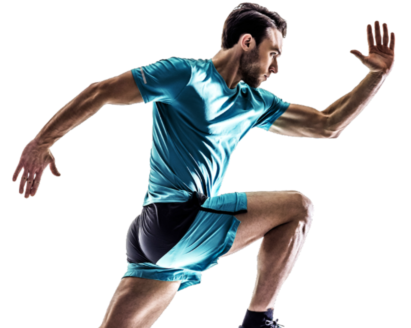 Someone running wearing sports shoes
