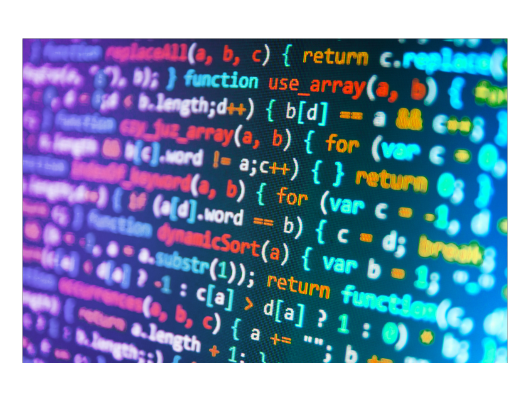 code to represent data leak for header image