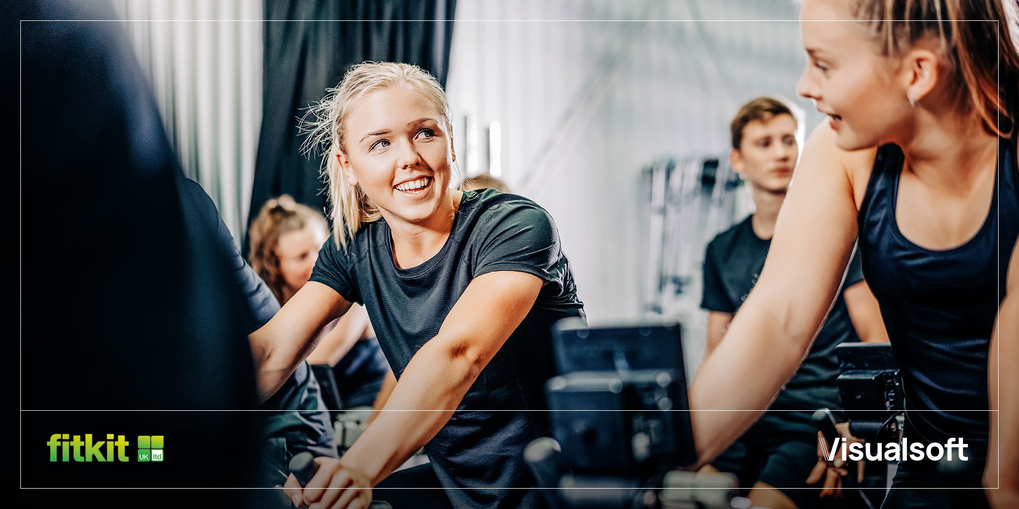 People using fitness equipments that have been installed by FitKit