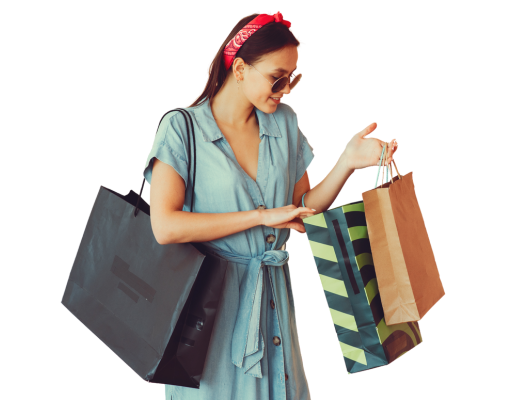 happy shopper